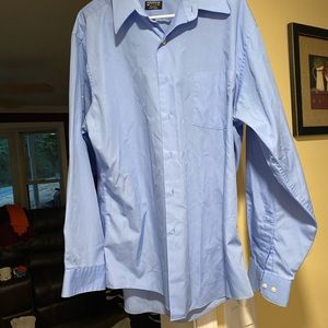 Fitted Arrow Button Down Light Blue